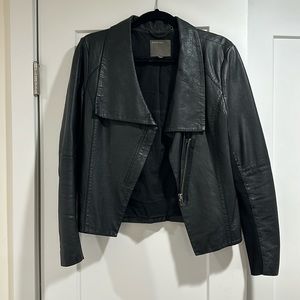 Muubaa Women’s Genuine Leather Jacket - Black